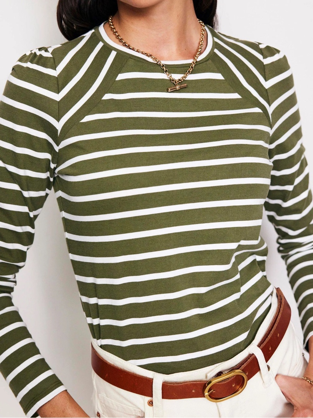 Boden Arabella Striped Jersey Top